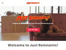Tablet Screenshot of justremnants.com
